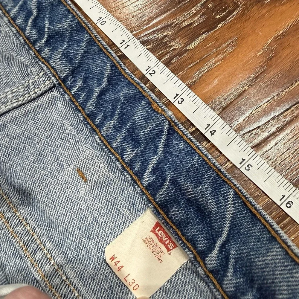 Vintage Levi's 517 Orange Tab Boot Cut Blue Jeans Mens Size 44X30 (40X24 Actual)